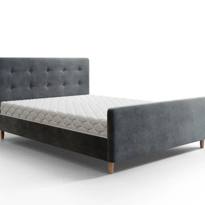 Manželská posteľ 180x200 NESSIE 1 s úložným priestorom - tmavo šedá Manželská posteľ 180x200 NESSIE 1 s úložným priestorom - tmavo šedá