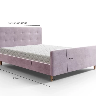 Manželská posteľ 180x200 NESSIE 1 s úložným priestorom - tmavo šedá Manželská posteľ 180x200 NESSIE 1 s úložným priestorom - tmavo šedá