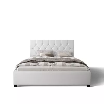 Jednolôžková čalúnená posteľ 90x200 NARINE - biela