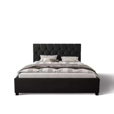 Jednolôžková čalúnená posteľ 90x200 NARINE - čierna