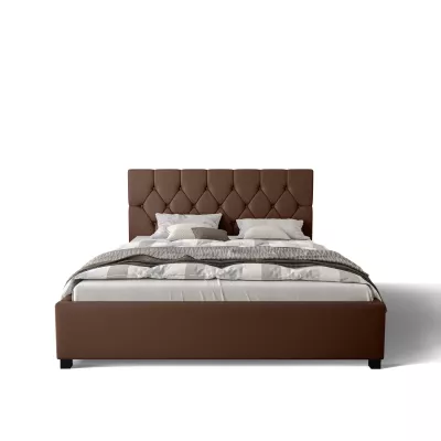 Jednolôžková čalúnená posteľ 90x200 NARINE - hnedá