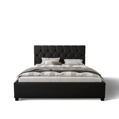 Jednolôžková čalúnená posteľ 120x200 NARINE - čierna