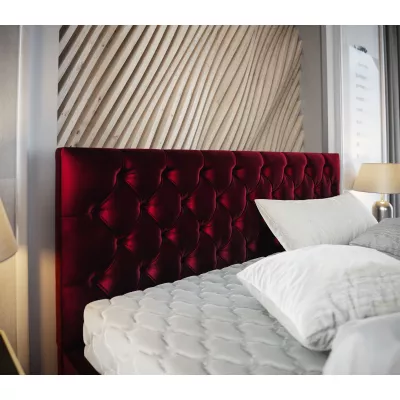 Elegantná čalúnená posteľ 160x200 ROSEMARIE 1 s úložným priestorom - čierna