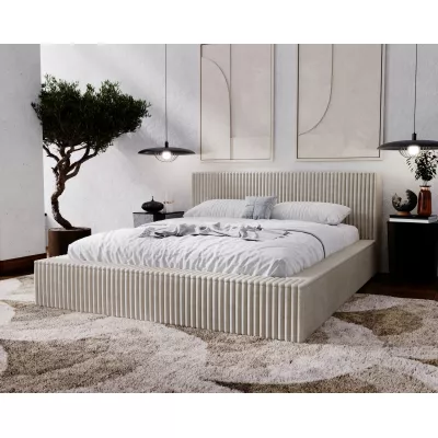 Manželská čalúnená posteľ 140x200 SIDONIA - béžová