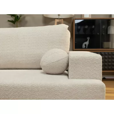 Rohová rozkladacia sedačka ILUDIA - čokoládová 2, pravý roh