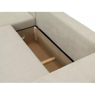 Rohová rozkladacia sedačka ILUDIA - čokoládová 2, ľavý roh