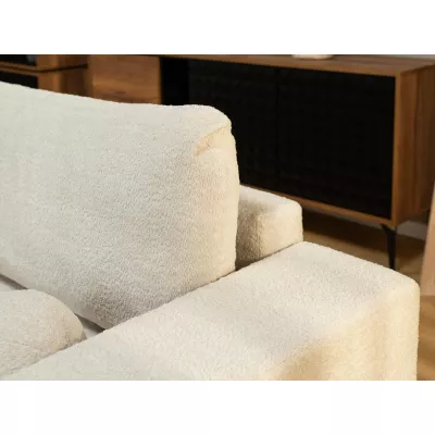 Rohová rozkladacia sedačka ILUDIA - čokoládová 2, pravý roh