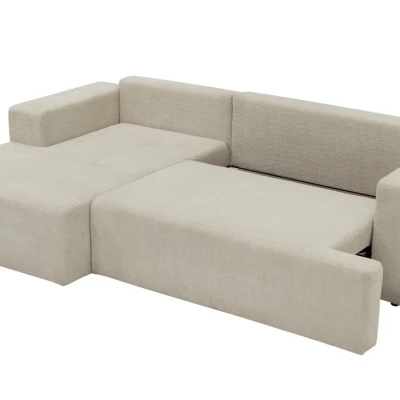 Rohová rozkladacia sedačka ILUDIA - ružová, pravý roh