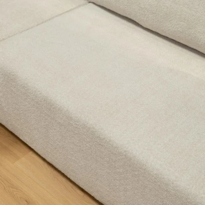 Rohová rozkladacia sedačka ILUDIA - žltá, pravý roh