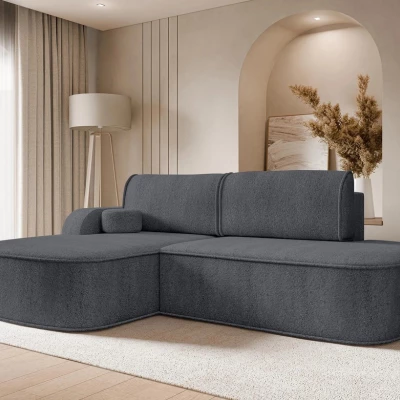 Rohová sedacia súprava FESTIA - antracitová, ľavý roh