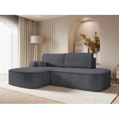 Rohová sedacia súprava FESTIA - antracitová, ľavý roh