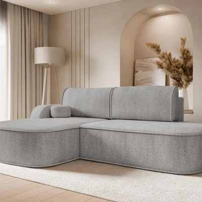 Rohová sedacia súprava FESTIA - šedá, ľavý roh