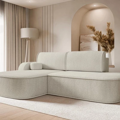 Rohová sedacia súprava FESTIA - tmavá ecru, ľavý roh