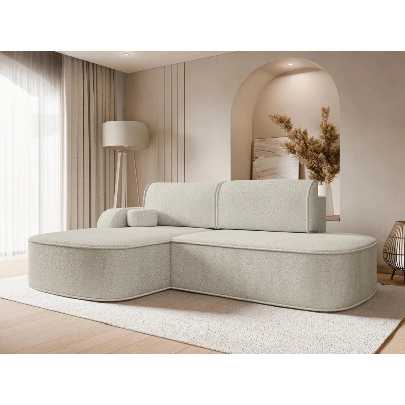 Rohová sedacia súprava FESTIA - tmavá ecru, ľavý roh