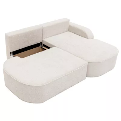 Rohová sedacia súprava FESTIA - tmavá ecru, ľavý roh