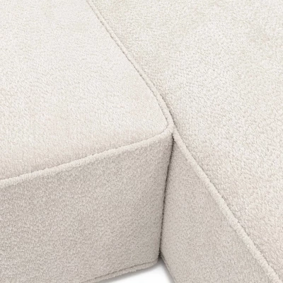 Rohová sedacia súprava FESTIA - šedá, ľavý roh