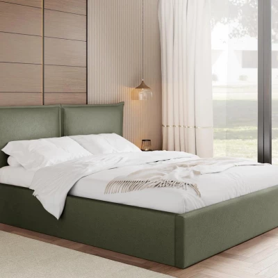Čalúnená dvojlôžková posteľ 140x200 JOESON - khaki