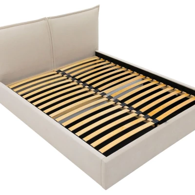 Čalúnená dvojlôžková posteľ 140x200 JOESON - khaki