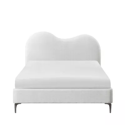 Čalúnená manželská posteľ 140x200 LUCIAMA - svetlá béžová