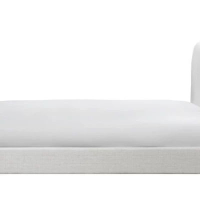 Čalúnená manželská posteľ 140x200 LUCIAMA - svetlá béžová