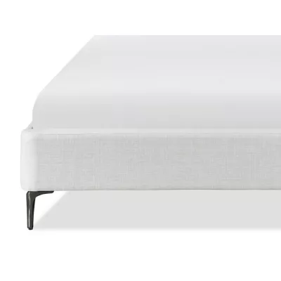 Čalúnená manželská posteľ 140x200 LUCIAMA - svetlá béžová