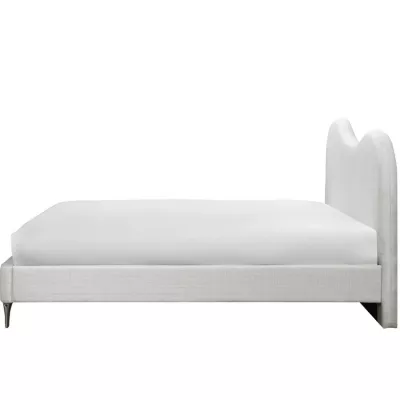 Čalúnená manželská posteľ 160x200 LUCIAMA - svetlá béžová