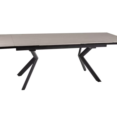 Rozkladací jedálenský stôl 160(240)x90 RODMAN - béžový / čierny