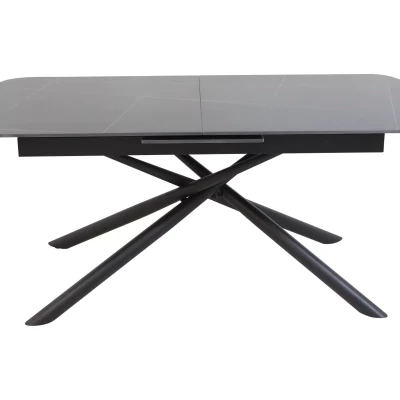 Rozkladací jedálenský stôl 160(200)x90 NAZMUL - čierny