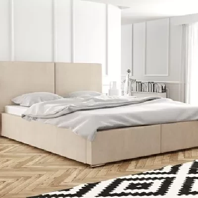 Manželská čalúnená posteľ 200x200 SANDRINA 2 - marhuľová