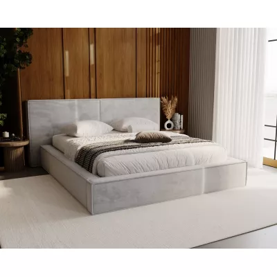 Manželská čalúnená posteľ 160x200 TELMA 2 - šedá