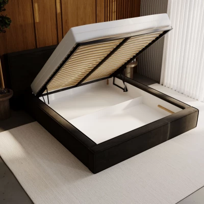 Manželská čalúnená posteľ 180x200 TELMA 2 - šedá