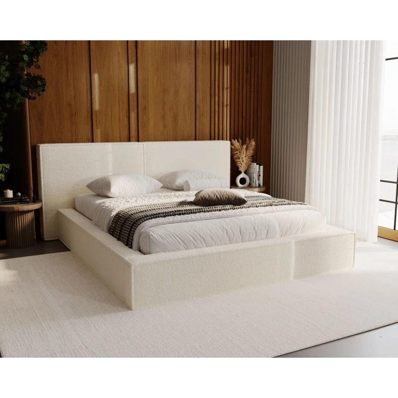 Manželská čalúnená posteľ 140x200 TELMA 2 - vanilková