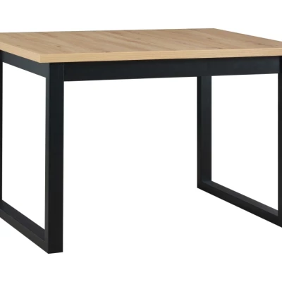 Jedálenský stôl 80x120 NAPOLEON 3S - dub artisan / čierny