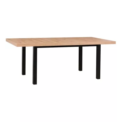 Jedálenský stôl 92x160/200 PENELOPE 5 - dub artisan / čierny