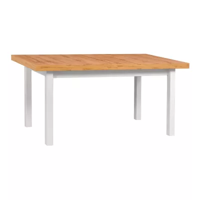 Jedálenský stôl 92x160/200 PENELOPE 5 - dub wotan / biely