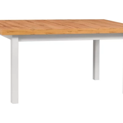 Jedálenský stôl 92x160/200 PENELOPE 5 - dub wotan / biely