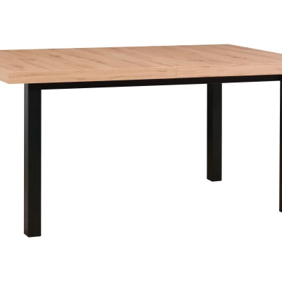 Jedálenský stôl 92x160/240 (2x40) PENELOPE 6 - dub artisan / čierny