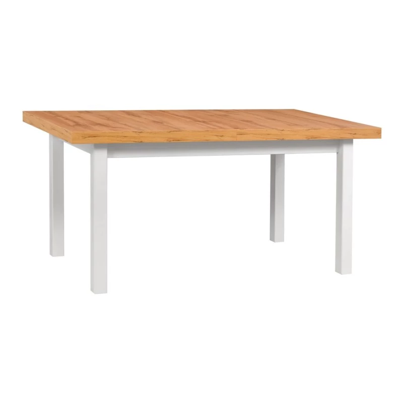 Jedálenský stôl 92x160/240 (2x40) PENELOPE 6 - dub wotan / biely