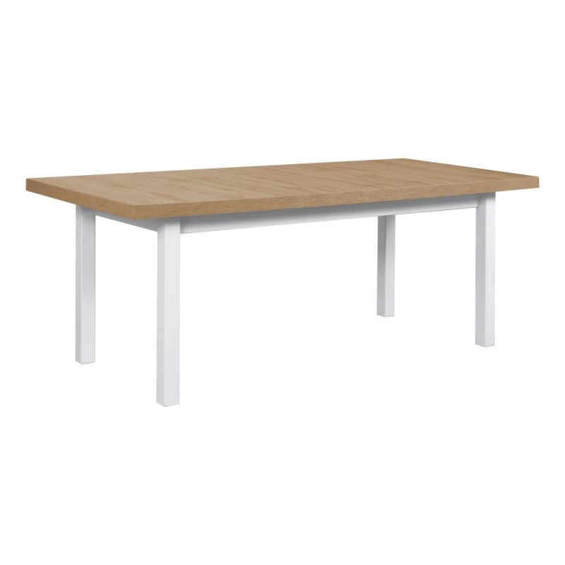 Jedálenský stôl 100x200/280 (2x40) PENELOPE 7 - dub artisan / biely