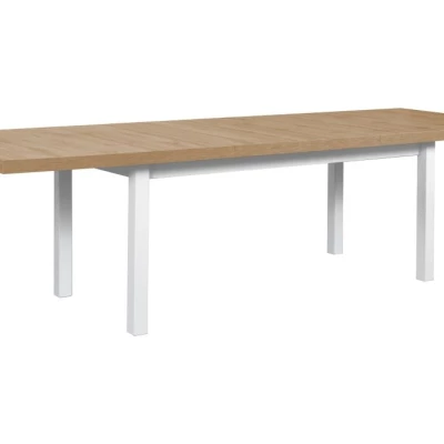Jedálenský stôl 100x200/280 (2x40) PENELOPE 7 - dub artisan / biely