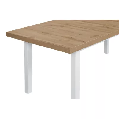 Jedálenský stôl 100x200/280 (2x40) PENELOPE 7 - dub artisan / biely