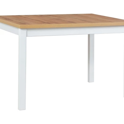 Jedálenský stôl 80X120 DOROTA 1S - dub wotan / biely