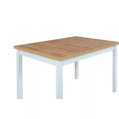 Jedálenský stôl 80X120 DOROTA 1S - dub wotan / biely