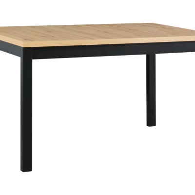 Jedálenský stôl 80X140 DOROTA 2M - dub artisan / čierny