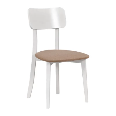 Jedálenská stolička NINA 6 - biela / hnedá