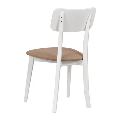 Jedálenská stolička NINA 6 - biela / hnedá