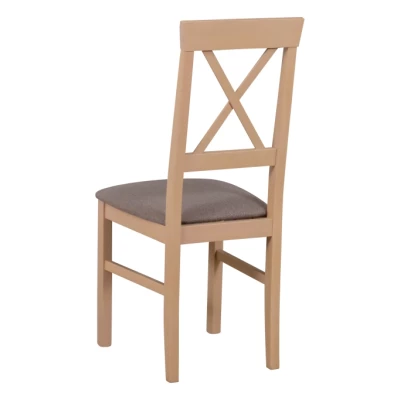 Jedálenská stolička JARMILA 14D - dub sonoma / hnedá