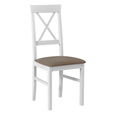 Jedálenská stolička JARMILA 14D - biela / béžová