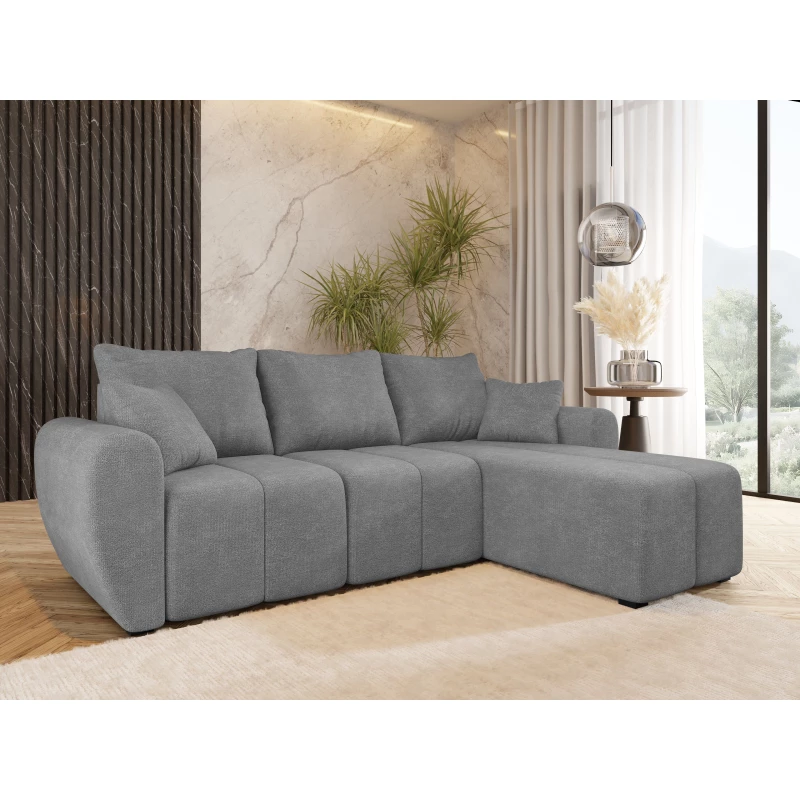 Dizajnová rozkladacia sedačka BIANA - šedá