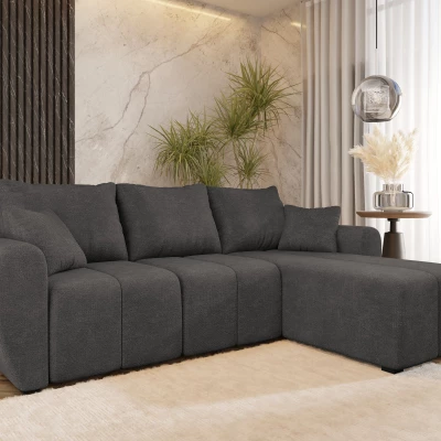 Dizajnová rozkladacia sedačka BIANA - tmavo šedá